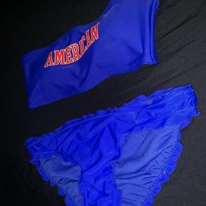 SOLD Blue Two Piece Swimsuit